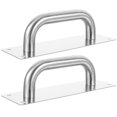 thumbnail image 1 of COMPUKAS 2Ud Robustos De Acero Inoxidable Para Puertas Corredizas Y Cortafuego En Color Plata, 1 of 8