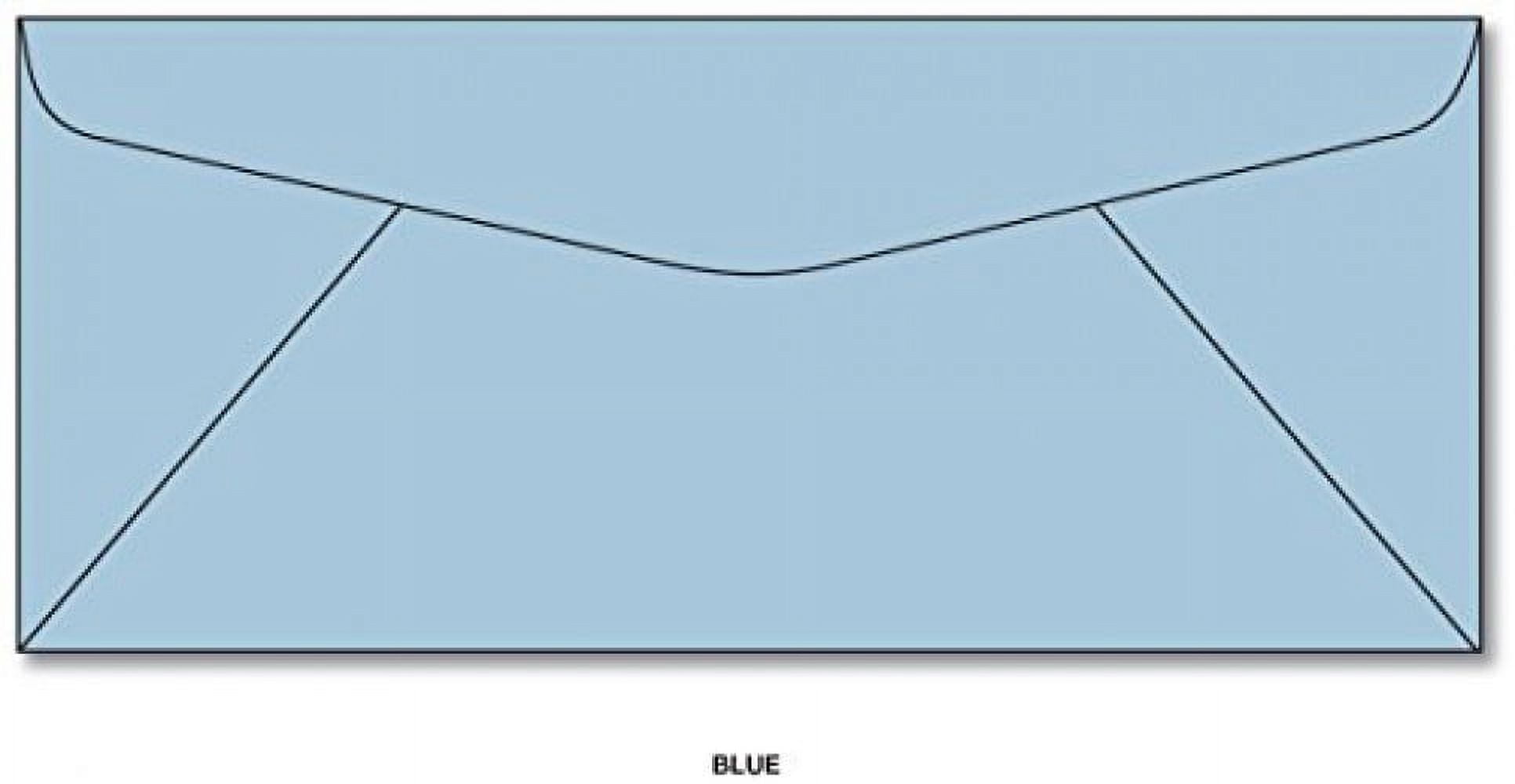 Blue Pastel #10 Business Envelopes – Great for Holiday, Office, Invoices, Letters, Mailings| 4 1/8 x 9 1/2 Inches | 100 per Pack