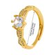 thumbnail image 2 of Xihbxyly Anillo de Circonita para Mujer, Elegante Diseño de Temperamento Moderno, Joya Romántica para Pareja, Perfecto para San Valentín, Uso Diario, Tamaño de 0,71 Pulgadas, 1 Anillo de Aleación., 2 of 2