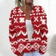 thumbnail image 1 of Sudadera con capucha de manga larga para mujer, informal, sin mangas, con estampado, de poliéster, 1 of 5
