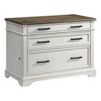Intercon Furniture Drake Home Office 42" Wood Lateral File Cabinet in White/Oak