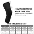 thumbnail image 2 of Knee Sleeve Pair Kneepad Pads Crashproof Antislip Basketball Leg Sleeve Protective Pad Support Guard Padded Breathable Compression Wear Hexpad - 2 Packs, 2 of 7