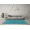 thumbnail image 3 of Ahgly Company Indoor Round Solid Light Blue Modern Area Rugs, 8' Round, 3 of 4