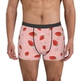 thumbnail image 1 of Balery Cute Strawberry C Calzoncillos bóxer para hombre, ropa interior de algodón suave y transpirable con cinturilla de nailon-Large, 1 of 5
