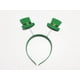 thumbnail image 1 of Diadema con lazo para festival, sombrero pequeño verde para el día de San Patricio, collar con trébol, 1 of 5