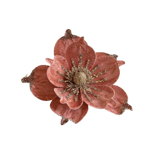 White Christmas Tree,Artificial Christmas Tree Christmas Glitter Magnolia Magnolia with Stems Christmas Tree Decoration Flower Wreath Christmas New Year Decoration Holiday Gift