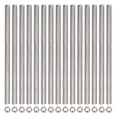 thumbnail image 1 of Unique Bargains 15Pack M8 x 200mm Fully Threaded Rod w 15Pack Hex Nuts, 1.25mm Pitch 304 Stainless Steel Right Hand Threaded Rod, 1 of 4