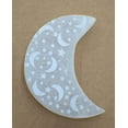 thumbnail image 3 of Selenite Charging Plate, Crescent Moon & Star Engraved Crystal Charging Plate, 3 of 5