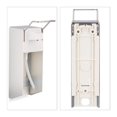 thumbnail image 3 of dispensador europeo de 500 ml, dispensador de jabón para montaje en pared, dispensador de desinfectante, mecanismo de soporte, blanco, 3 of 5
