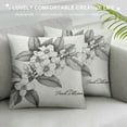 thumbnail image 3 of HENGT &nbsp;Jasmine Throw Pillow Covers Oleaceae Family Flowers Botanical Garden Leaves Pillowcase Pillow Shams Cushion Case Single Side Printing Standard Size, 3 of 5