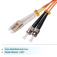 thumbnail image 3 of Uxcell 1 Meter 3.2Ft Fiber Patch Cable Multimode LC-ST OM1 LSZH Fiber Optic Jumper Orange For Network Transceiver 1Pcs, 3 of 6