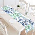 thumbnail image 1 of YUSDECOR Colorful Marine Shell Table Runner for Kitchen Wedding Party Home Decor 16x72 inch, 1 of 4