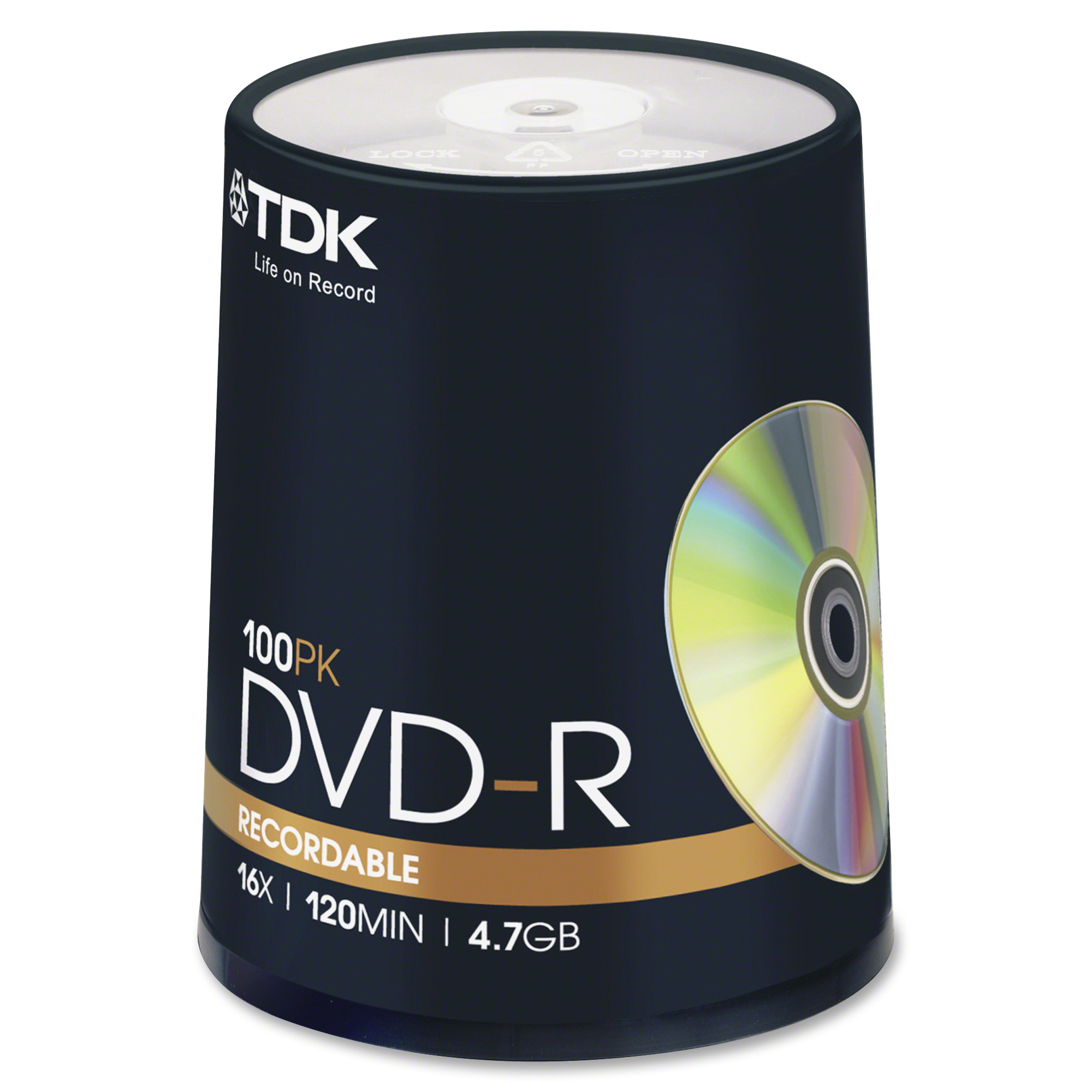 TDK - 100 x DVD-R (G) - 4.7 GB 16x - spindle - image 2 of 2