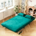 thumbnail image 3 of Ergonomic 39″ Sofa Bed with Soft Dutch Velvet | Offer Comfortable Resting Place for Guests at Home, 3 of 5