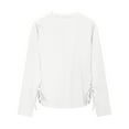 thumbnail image 7 of Posijego Girls Spring Tops Long Sleeve Shirts Side Bow Little Girl Round Neck Casual Soft Tunic Top Blouses, 7 of 7