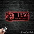 thumbnail image 4 of Handmadetneonsign Squirrel House Number Metal Wall Art LED Light - Personalized Sign Home Decor 59989, 4 of 5