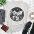 thumbnail image 2 of Bigfoot Playing Guitar T-shirt, Unisex Women's Men's Funny Bigfoot Guitarist Sasquatch Music Camping, Heather Ash, X-Small, 2 of 6