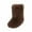 Coffee, variant on Boots for Women Furry Fuzzy Boots Round Toe Mid-Calf Winter Snow Boots Comfortable Outdoor Flat Shoes