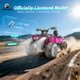thumbnail image 3 of Kerry Yoo SAT5 24V Kids ATV, Licensed Can-am 4 Wheeler for Kids, Children Electric Car, 2 Seats, Parental Handle, Suspension, Safety Belt, Music-Pink, 3 of 7