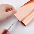 thumbnail image 6 of 0.03mm Copper Roll High Purity Pure Copper Weather Proof Brass Sheet Copper Foil Light Salmon Color Copper Sheets for Mechanical Machining Mould Making Cutting Precision - 39x8 Inch, 6 of 8