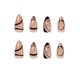 thumbnail image 1 of Short Almond Press on Nails, Ombre French Tip Fake, 1 of 5