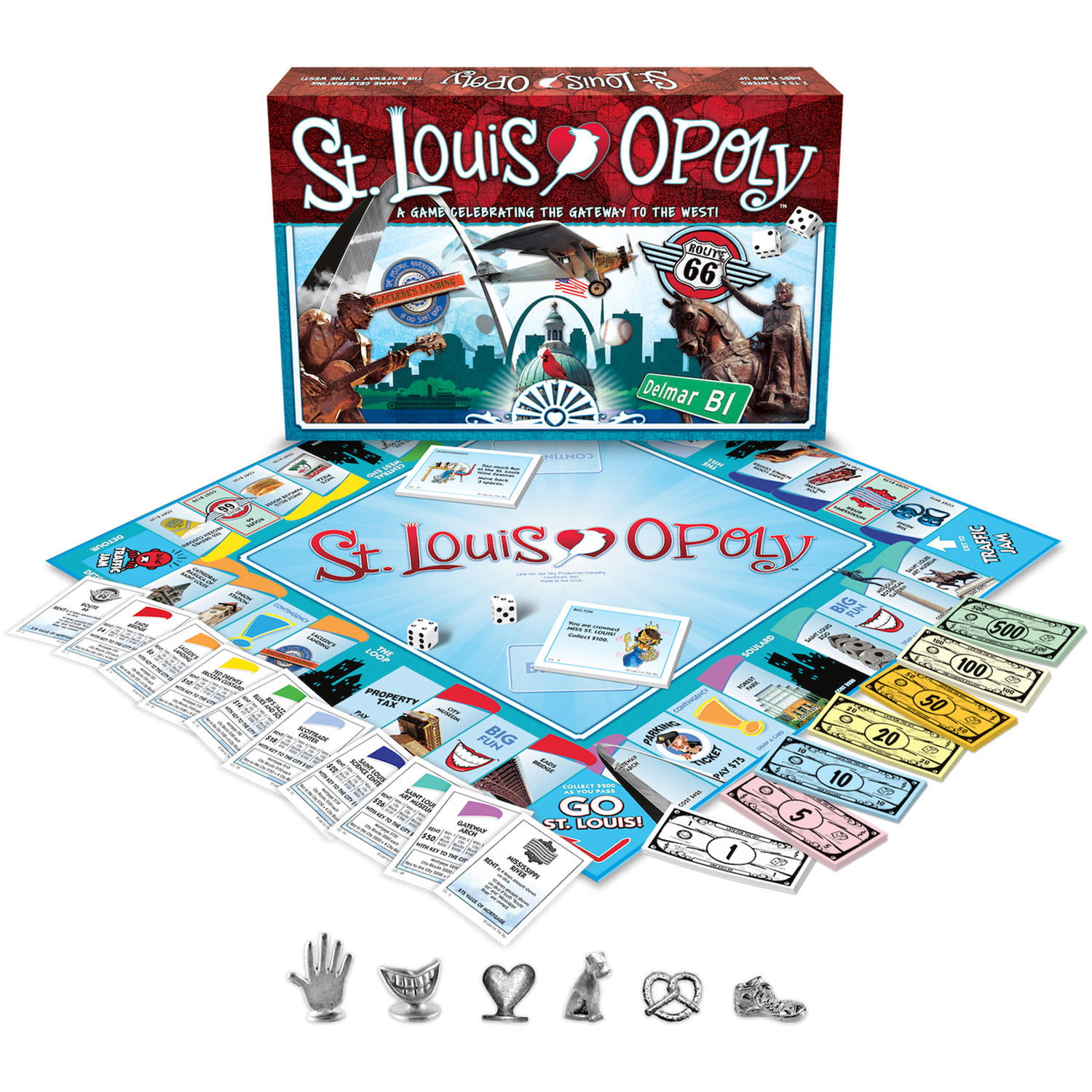 Amazon.com: Late for the Sky StLouis-opoly : Toys & Games