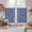 Blue, variant on Navy Blue Kitchen Curtains 45 Inch Length, Traditional Tribal Abstract Geometric Tiers Curtains for Bathroom Bedroom Cafe, Light Filtering Small Window Treatment Short Drapes 2 Panels 42"Wx45"L