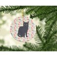 thumbnail image 2 of Nebelung Cat Christmas Ceramic Ornament 2.8 in x 2.8 in, 2 of 3