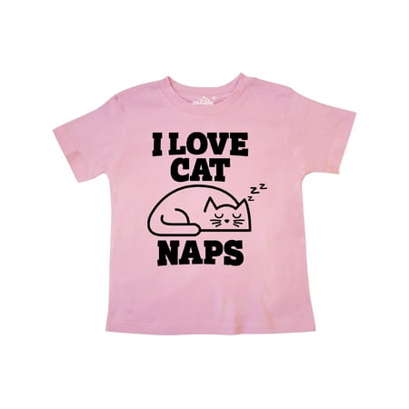

Inktastic I Love Cat Naps with Sleeping Cat Gift Toddler Boy or Toddler Girl T-Shirt
