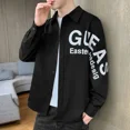 thumbnail image 3 of Camisas masculinas con estampado gráfico estampado blanco camisa de hombre manga larga casual mangas normales xxl trendyol tops moda hombre 2024, 3 of 5