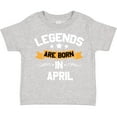 thumbnail image 3 of Inktastic Legends Are Born in April Boys or Girls Toddler T-Shirt, 3 of 5