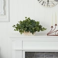 thumbnail image 5 of Nearly Natural Ivy with White Wash Planter - Silk Plant Green, 5 of 5