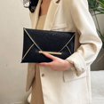 thumbnail image 2 of Bolso Mano Elegante Y Brillante para Mujer Noche Boda Color Sólido, 2 of 9