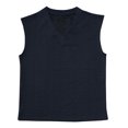 thumbnail image 5 of YLSDY Men's Oversized V Neck Knitted Tank Tops Casual Summer Sleeveless Bodybuilding Workout Muscle Tee Shirts Navy M, 5 of 8