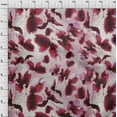 thumbnail image 4 of oneOone Cotton Poplin Maroon Fabric Abstract-Blurred Floral Pattern Fabric For Sewing Printed Craft Fabric By The Yard 42 Inch Wide, 4 of 4