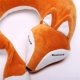 thumbnail image 5 of Almohadas de viaje Aviones Zorro Animal Almohada para el cuello en forma de U Piel de felpa, 5 of 5