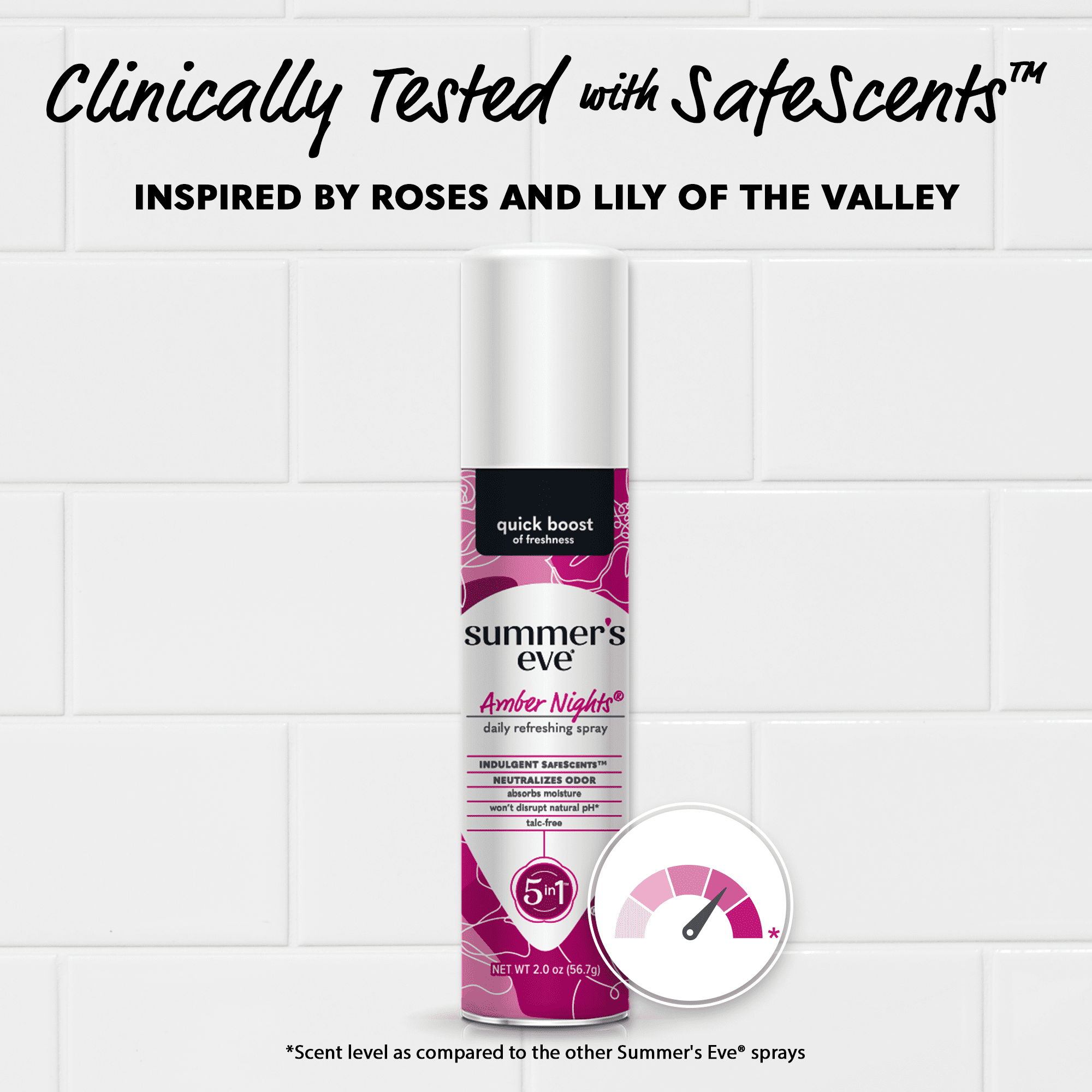 Summer’s Eve Amber Nights Daily Refreshing Feminine Spray, 2 oz