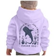 thumbnail image 4 of Wxolcjlv Toddler Girls Hoodies Sweatshirts Long Sleeve Front And Back Whale Print Pullover With Pocket Autumn Winter Loose Comfortable Casual Wear Hoody Jackets, 4 of 4