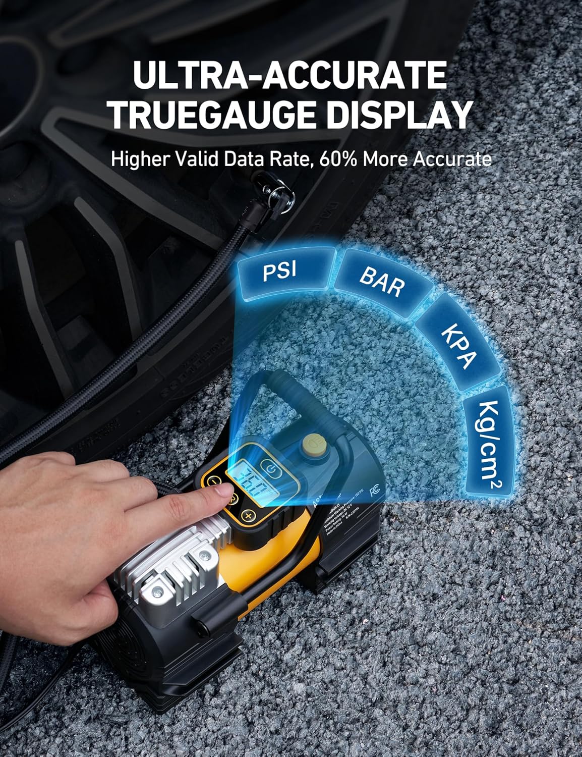 AstroAI 150 PSI Portable Tire Inflator with LED Light photo 4
