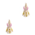 thumbnail image 2 of Inteprter Decoraciones de Pascua, diseño de escena, colgantes, muñecas con Orejas de conejo, decoración colgante, muñeco de gnomo tejido, Type1 NO1, 2 of 6