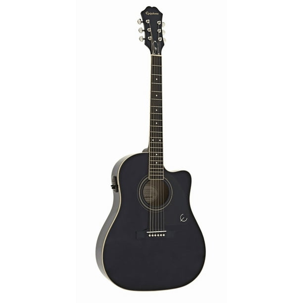 Guitarra Electroacústica EpiPhone J-45 Ec Studio Ebo Dread Ebony EpiPhone J-45 EC STUDIO