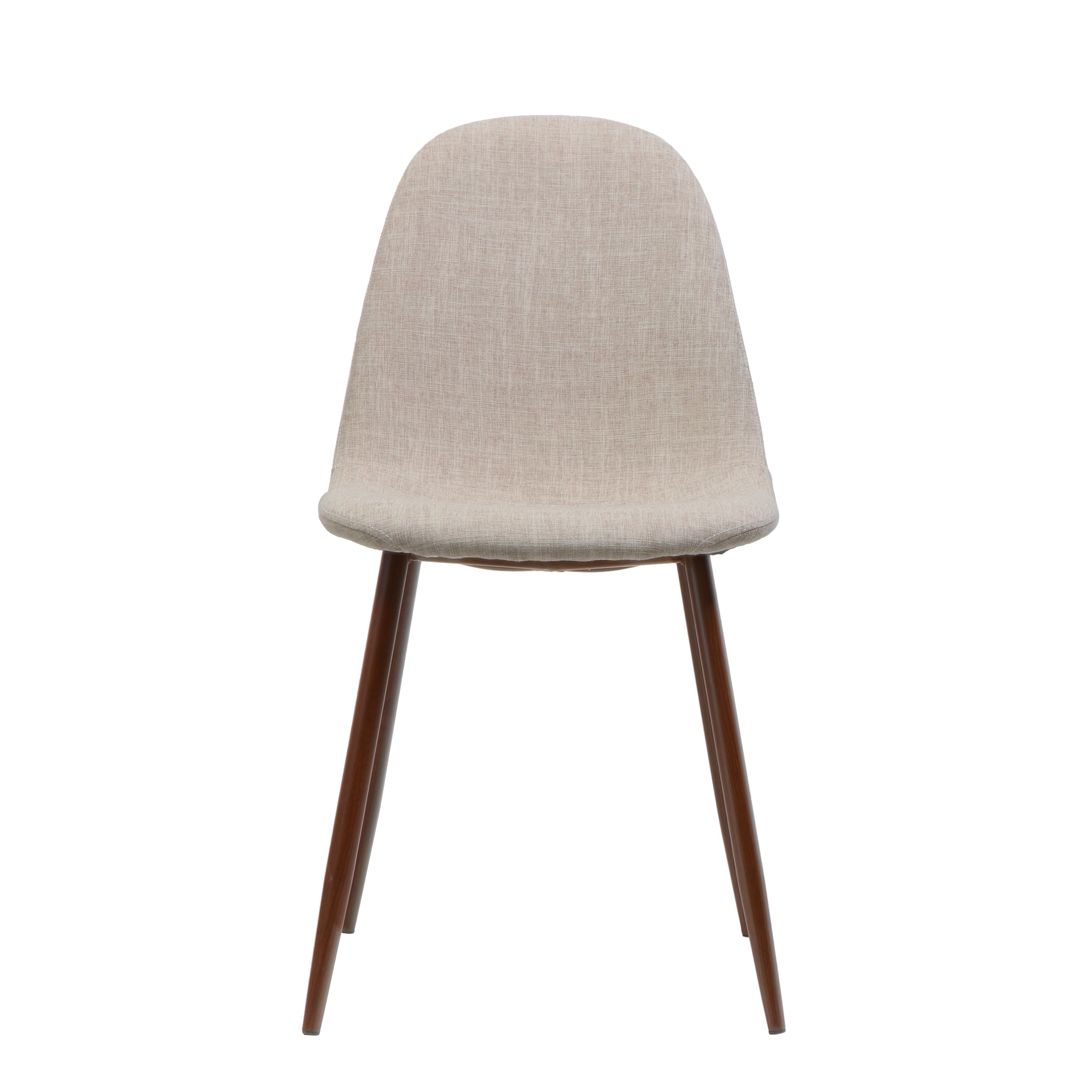 Noble House Samir Indoor Mid Century Fabric Dining Chairs, Set of 2, Wheat