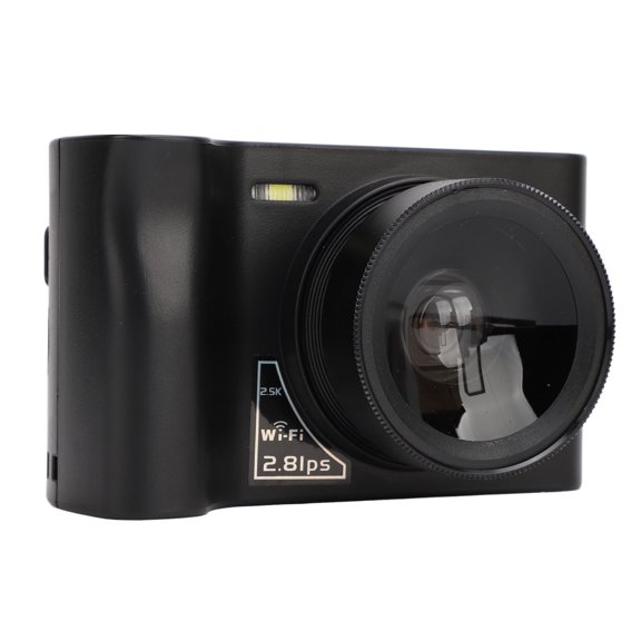 Xirurus Digital Camera 2.5K 24MP 16x Digital Zoom WiFi Mirrorless Camera with 2.88 Inch Screen MP3 Games Compact Vlogging Camera for Travel Students Teens Black