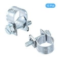 thumbnail image 3 of Uxcell 10-12mm Mini Fuel Injection Hose Clamp Zinc Plated Steel Fuel Line Clamp 10 Pack, 3 of 5