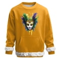 thumbnail image 2 of RKSTN Carnival Party Sweatshirts for Men Oversized Crew Neck Carnival Graphic Print Versatile Fleece Sweatshirt Mens Casual Round Neck Relaxed Fits Comfy Pullover Sweatshirt Top Fall Winter Clothes, 2 of 7
