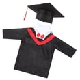 thumbnail image 3 of Toga de graduación y doctorado para niños de 100 cm de altura (línea roja), 3 of 8