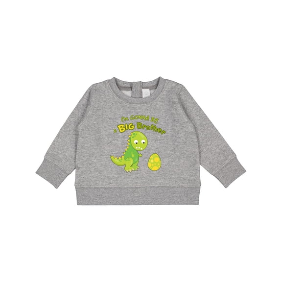 Inktastic I'm Gonna Be a Big Brother-dino Baby Sweatshirt