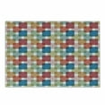 thumbnail image 1 of Geometric Cutting Board, Vector Illustration Seamless Pattern Background for Wall or Floor with Squares, Decorative Tempered Glass Cutting and Serving Board, Small Size, Multicolor, by Ambesonne, 1 of 1