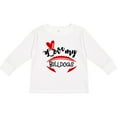 thumbnail image 3 of Inktastic Love My Bulldogs Football Boys or Girls Long Sleeve Toddler T-Shirt, 3 of 5