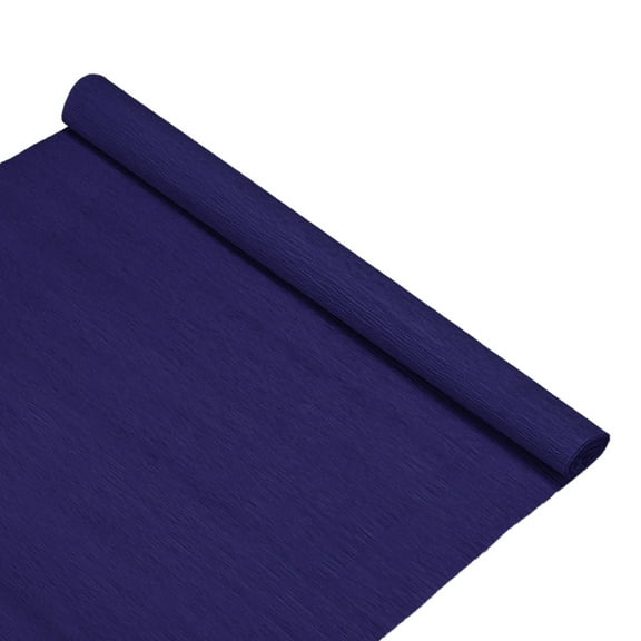 Crepe Paper, 8.2ft x 20 Inch /250 x 50cm Soft Wide Crepe Paper Streamer Sheet, Decorative Craft Streamer [Dark Blue]